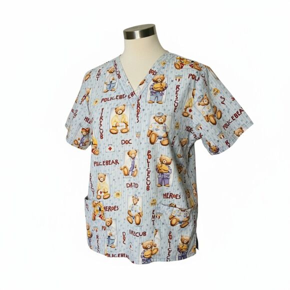 Cherokee Size Large Scrub Top - ITEM #3383 - Picture 2 of 3